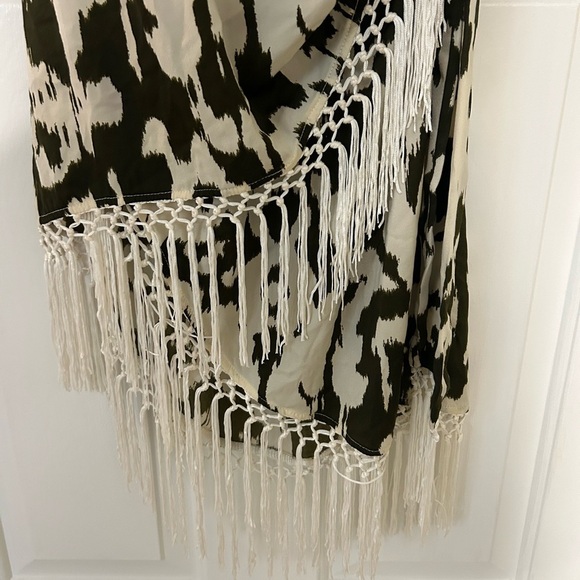 By Anthropologie Fringed Wrap Cover Up Dress - Picture 4 of 6